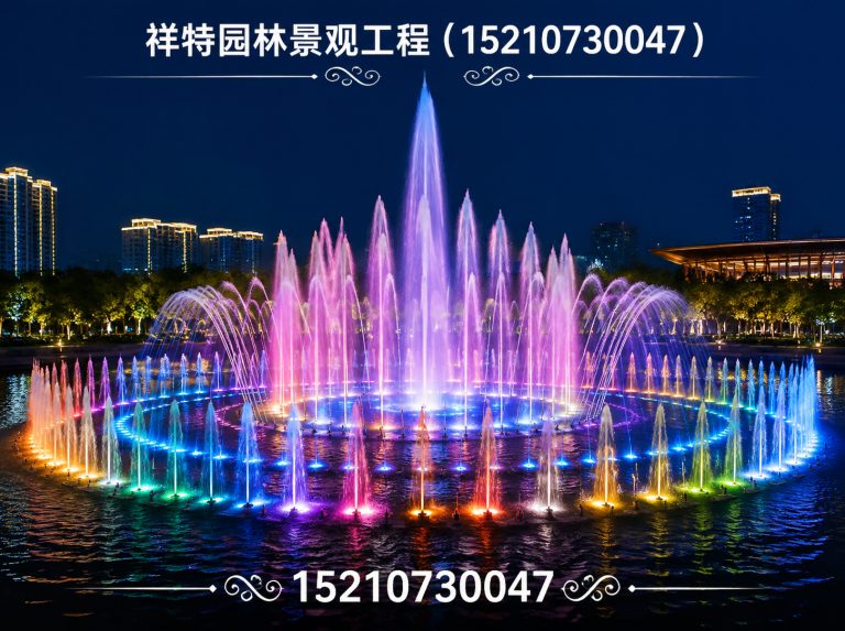 安新县音乐喷泉展示图